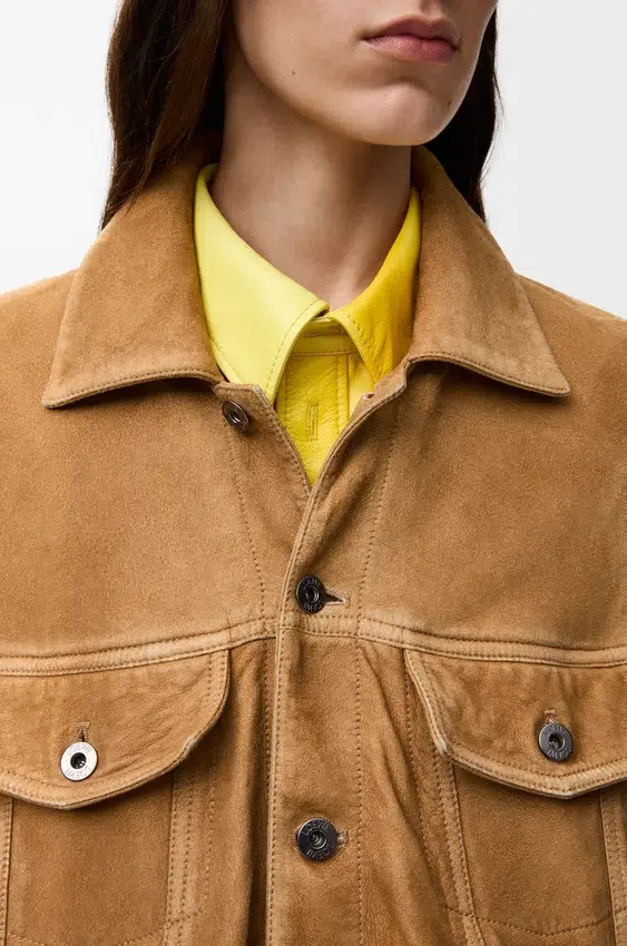 Jacket in Suede Goatskin Jacket in Suede Goatskin