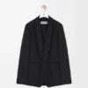Jacket in Wool and Silk