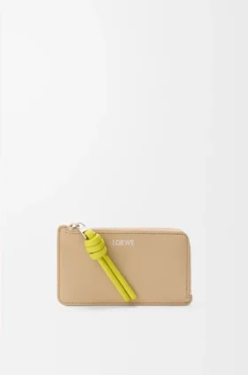 Knot Coin Cardholder in Shiny Nappa Calfskin