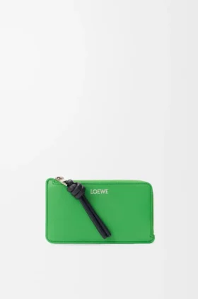 Knot Coin Cardholder in Shiny Nappa Calfskin