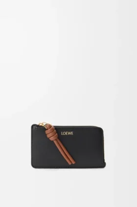 Knot Coin Cardholder in Shiny Nappa Calfskin