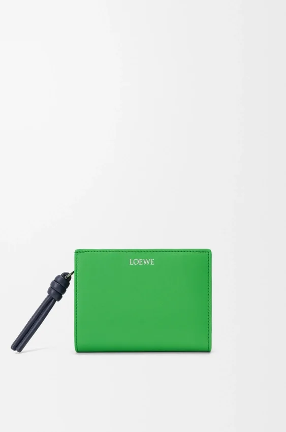 Knot Compact Wallet in Shiny Nappa Calfskin Knot Compact Wallet in Shiny Nappa Calfskin
