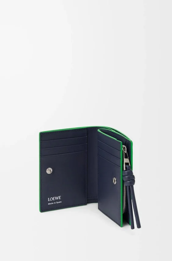 Knot Compact Wallet in Shiny Nappa Calfskin Knot Compact Wallet in Shiny Nappa Calfskin