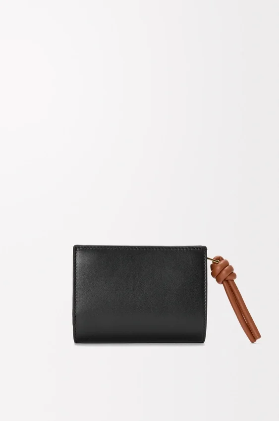 Knot Compact Wallet in Shiny Nappa Calfskin Knot Compact Wallet in Shiny Nappa Calfskin