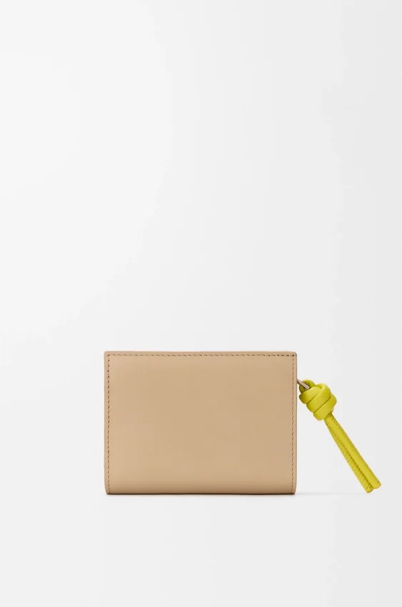 Knot Compact Wallet in Shiny Nappa Calfskin Knot Compact Wallet in Shiny Nappa Calfskin