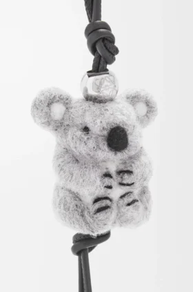Koala Charm in Felt and Calfskin