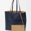 Large Horizontal Puzzle Fold Tote in Soft Grained Calfskin