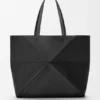 Large Horizontal Puzzle Fold Tote in Soft Grained Calfskin