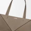 Large Horizontal Puzzle Fold Tote in Soft Grained Calfskin