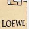 Large Loewe Font Tote in Raffia