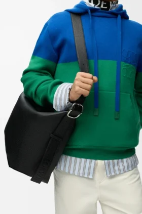 Large Loop Hobo in Supple Grained Calfskin