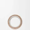 Large Pavé Ring in Sterling Silver and Crystals