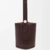 Large Pebble Bucket in Supple Grained Calfskin