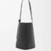 Large Pebble Bucket in Supple Grained Calfskin