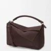 Large Puzzle Bag in Grained Nubuck