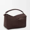 Large Puzzle Bag in Grained Nubuck