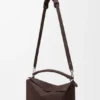Large Puzzle Bag in Grained Nubuck