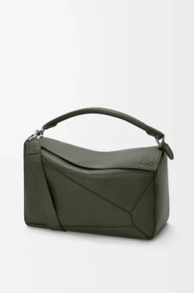 Large Puzzle Bag in Supple Grained Calfskin