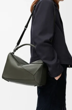 Large Puzzle Bag in Supple Grained Calfskin