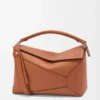 Large Puzzle Edge Bag in Classic Calfskin