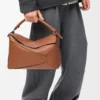 Large Puzzle Edge Bag in Classic Calfskin