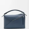 Large Puzzle Edge Bag in Classic Calfskin