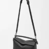 Large Puzzle Edge Bag in Grained Calfskin