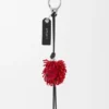 Lion Head Charm in Crochet and Calfskin Lion Head Charm in Crochet and Calfskin