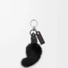 Lion Tail Charm in Mink and Calfskin