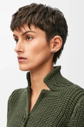 Loewe Graphic Single Earring in Sterling Silver