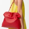 Medium Coil Flamenco Clutch in Nappa Calfskin