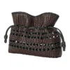 Medium Flamenco Clutch “Black Brown” a411Fc1Xdn-1103 Medium Flamenco Clutch “Black Brown” a411Fc1Xdn-1103