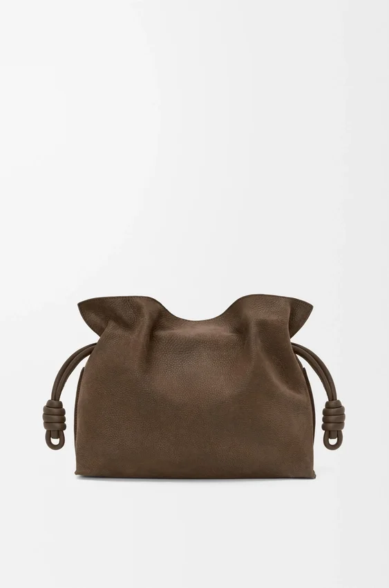 Medium Flamenco Clutch in Grained Nubuck Medium Flamenco Clutch in Grained Nubuck