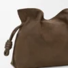 Medium Flamenco Clutch in Grained Nubuck Medium Flamenco Clutch in Grained Nubuck