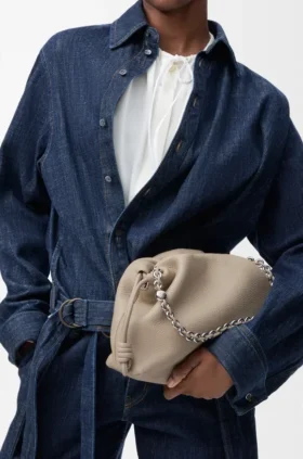 Medium Flamenco Purse in Fine Grained Calfskin