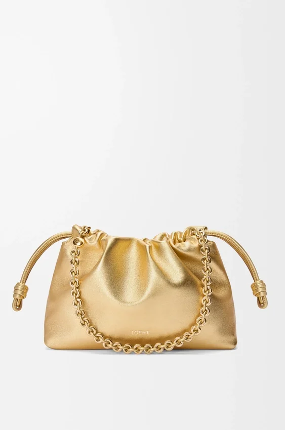 Medium Flamenco Purse in Laminated Lambskin Medium Flamenco Purse in Laminated Lambskin