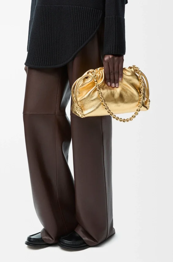 Medium Flamenco Purse in Laminated Lambskin Medium Flamenco Purse in Laminated Lambskin