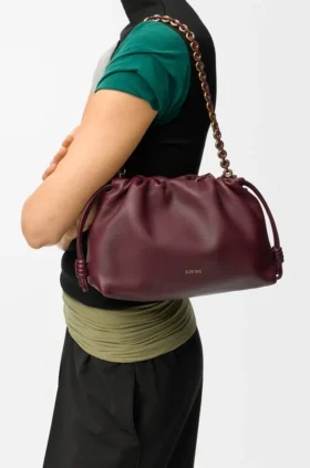 Medium Flamenco Purse in Mellow Nappa Lambskin