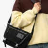 Medium Flex Messenger in Canvas and Suede