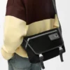 Medium Flex Messenger in Canvas and Suede
