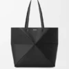 Medium Horizontal Puzzle Fold Tote in Soft Grained Calfskin