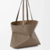 Medium Horizontal Puzzle Fold Tote in Soft Grained Calfskin