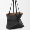 Medium Horizontal Puzzle Fold Tote in Soft Grained Calfskin
