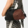 Medium Lion Beads Flamenco Purse in Beaded Canvas and Calfskin Medium Lion Beads Flamenco Purse in Beaded Canvas and Calfskin