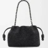 Medium Lion Beads Flamenco Purse in Beaded Canvas and Calfskin Medium Lion Beads Flamenco Purse in Beaded Canvas and Calfskin