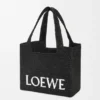 Medium Loewe Font Tote in Raffia Medium Loewe Font Tote in Raffia