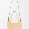 Medium Loewe Font Tote in Raffia Medium Loewe Font Tote in Raffia