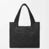 Medium Loewe Font Tote in Raffia Medium Loewe Font Tote in Raffia