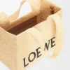 Medium Loewe Font Tote in Raffia Medium Loewe Font Tote in Raffia