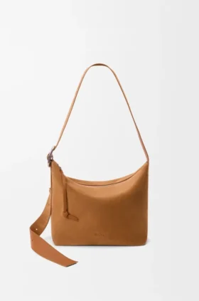 Medium Loop Hobo in Suede Calfskin